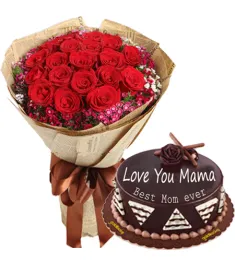 12 red roses with chocolate cake to philippines