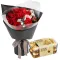 12 Red Rose with Chocolates Box